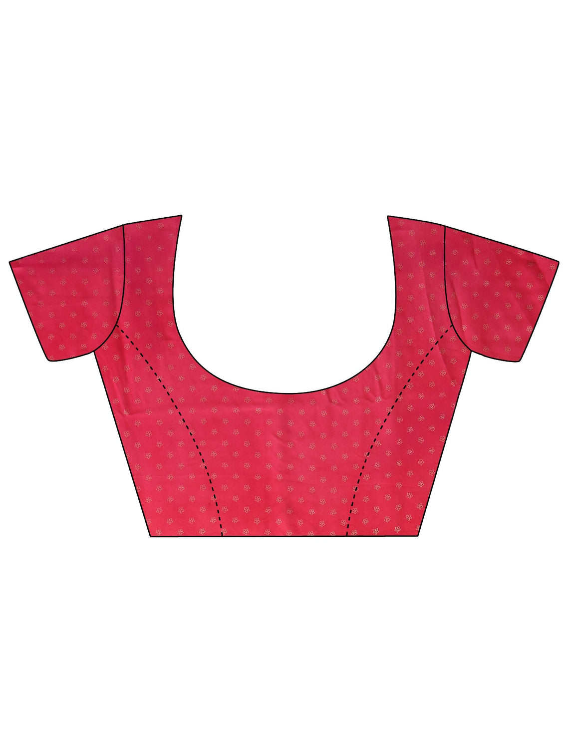 Mameraa Fuschia Pink Printed Georgette Saree