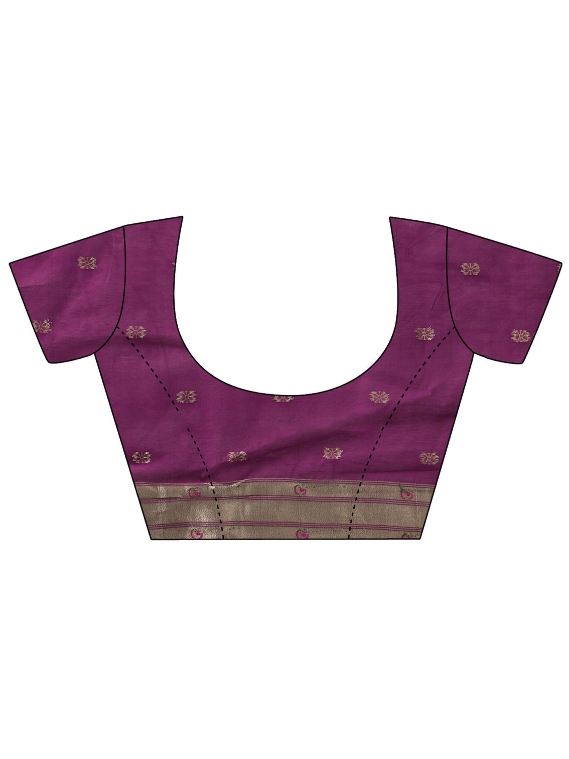 Mameraa Wine Woven Design Silk Blend Saree