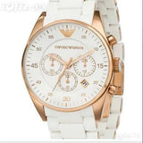 Emporio Armani White Men's Watch | Premium Luxury Timepiece | Steel Bracelet | 7AA