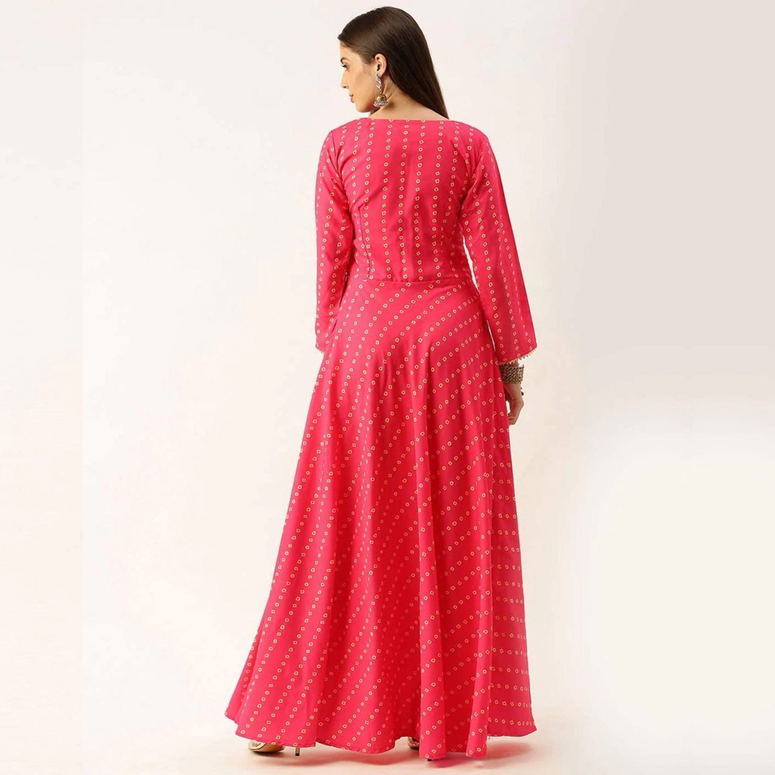 Pink Color Maslin Gown