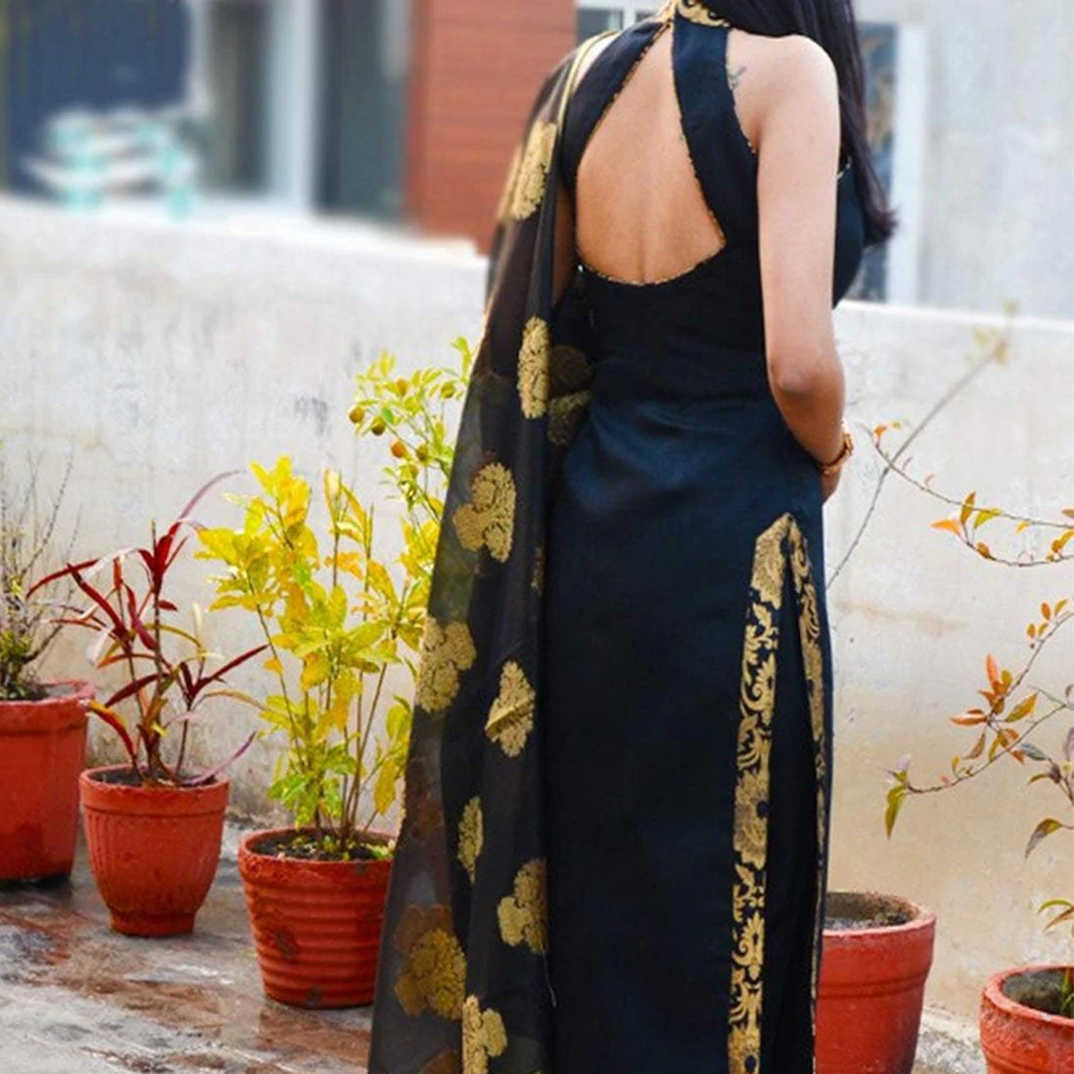 Pure Cotton Salwar Suit with Banaras Silk Dupatta For Women