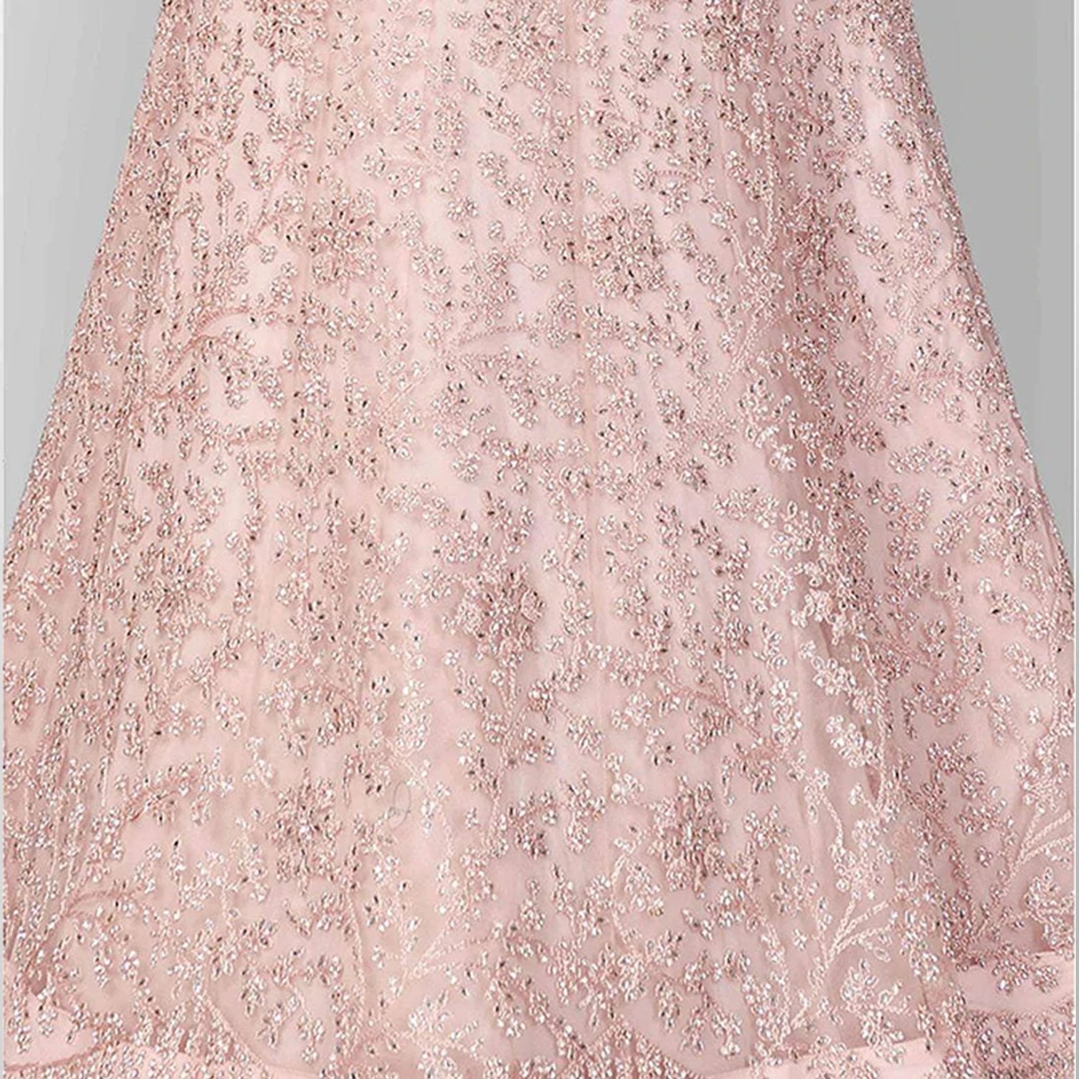 Vanilla Soft Net Thread Lehenga Choli with Sequence and Zari Work