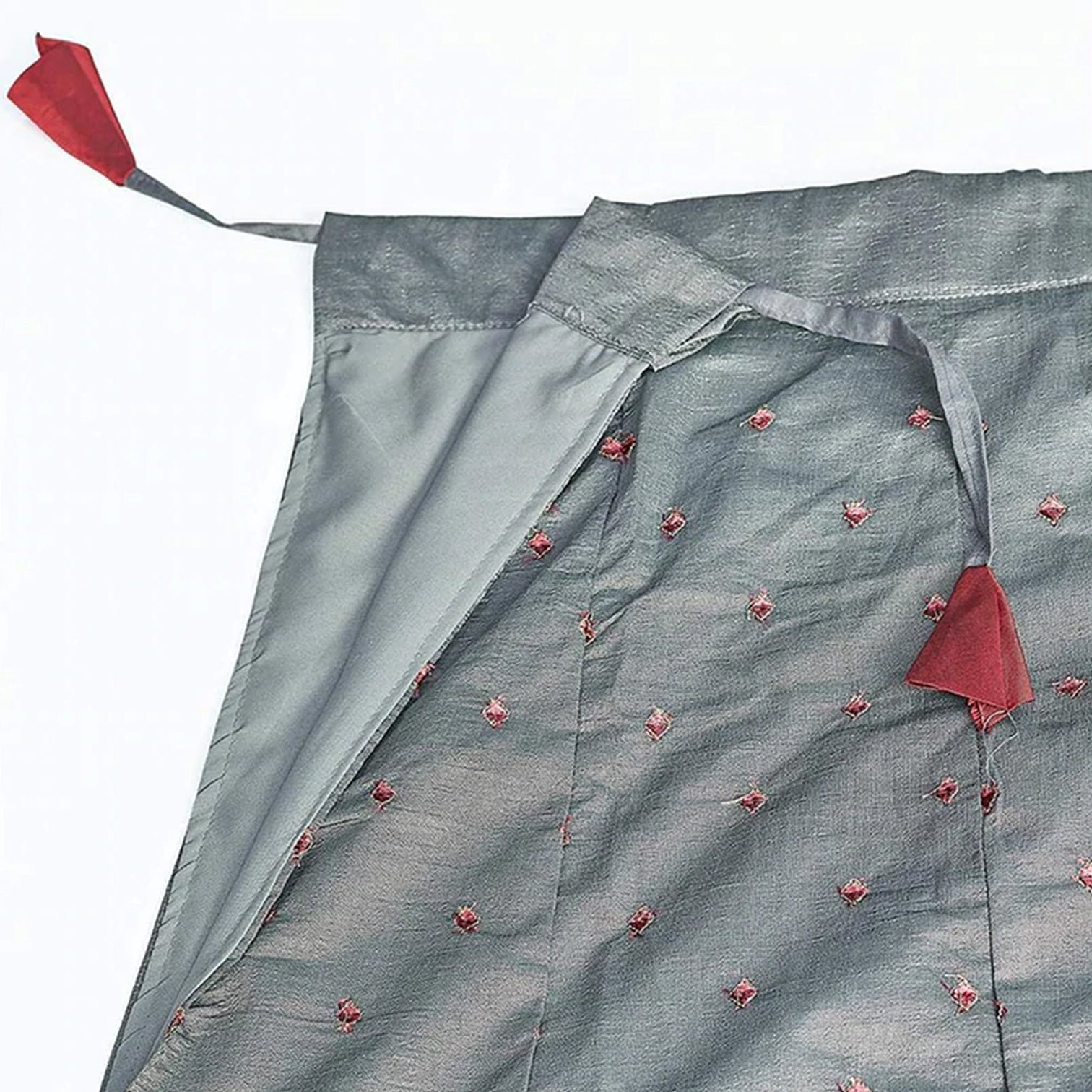 Santa Grey Gota Patti and Zari Stich Without can can work Lehenga choli