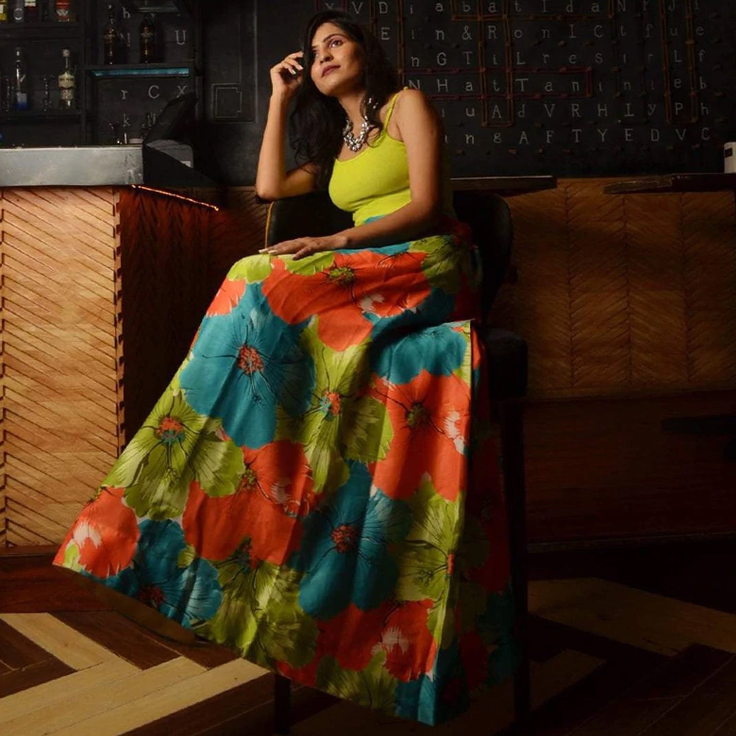 Stunning Digital Printed Multi Color Classic Semi-Stitched Lehenga Choli