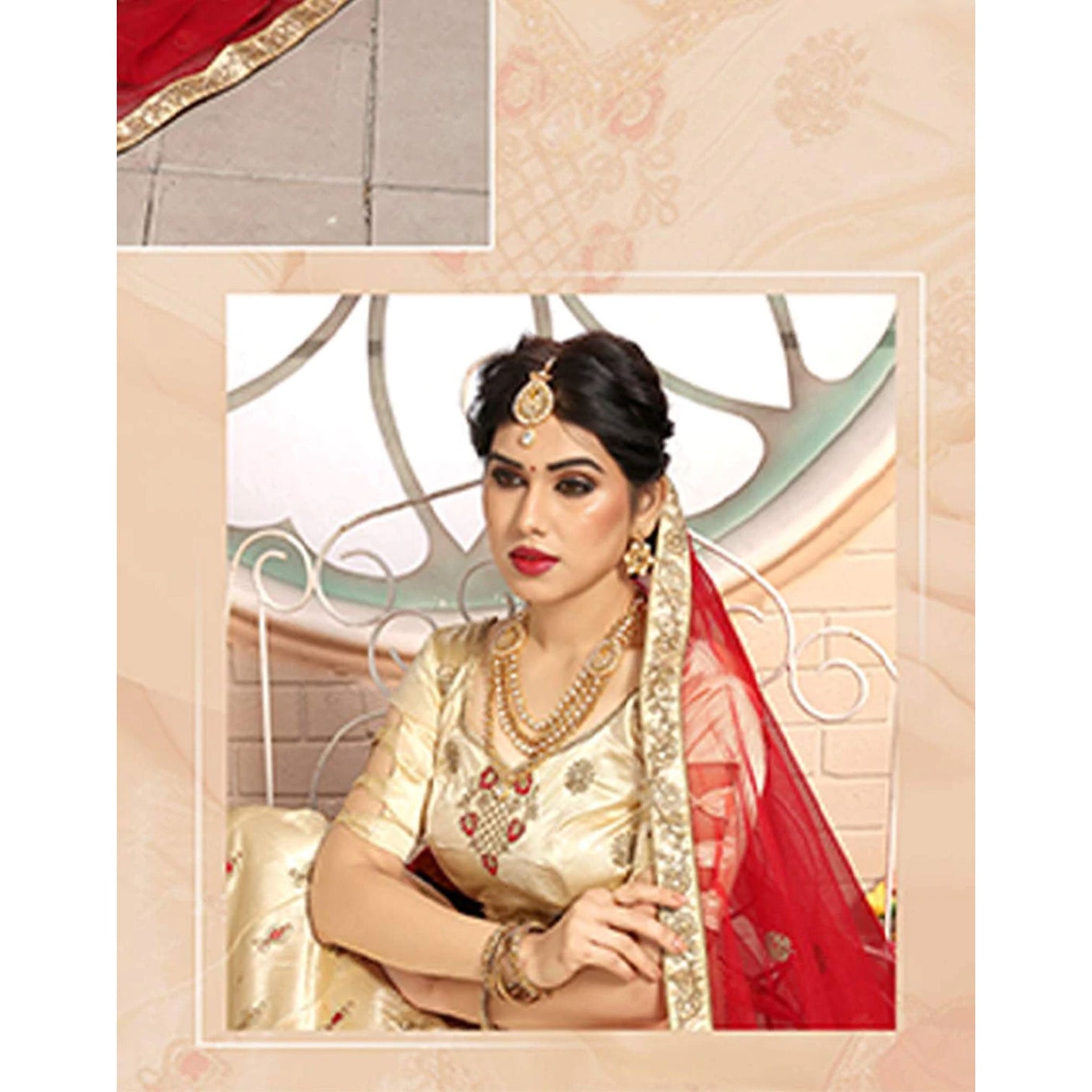 Pure Satin Lehenga choli and heavy Embroidery Zari Work