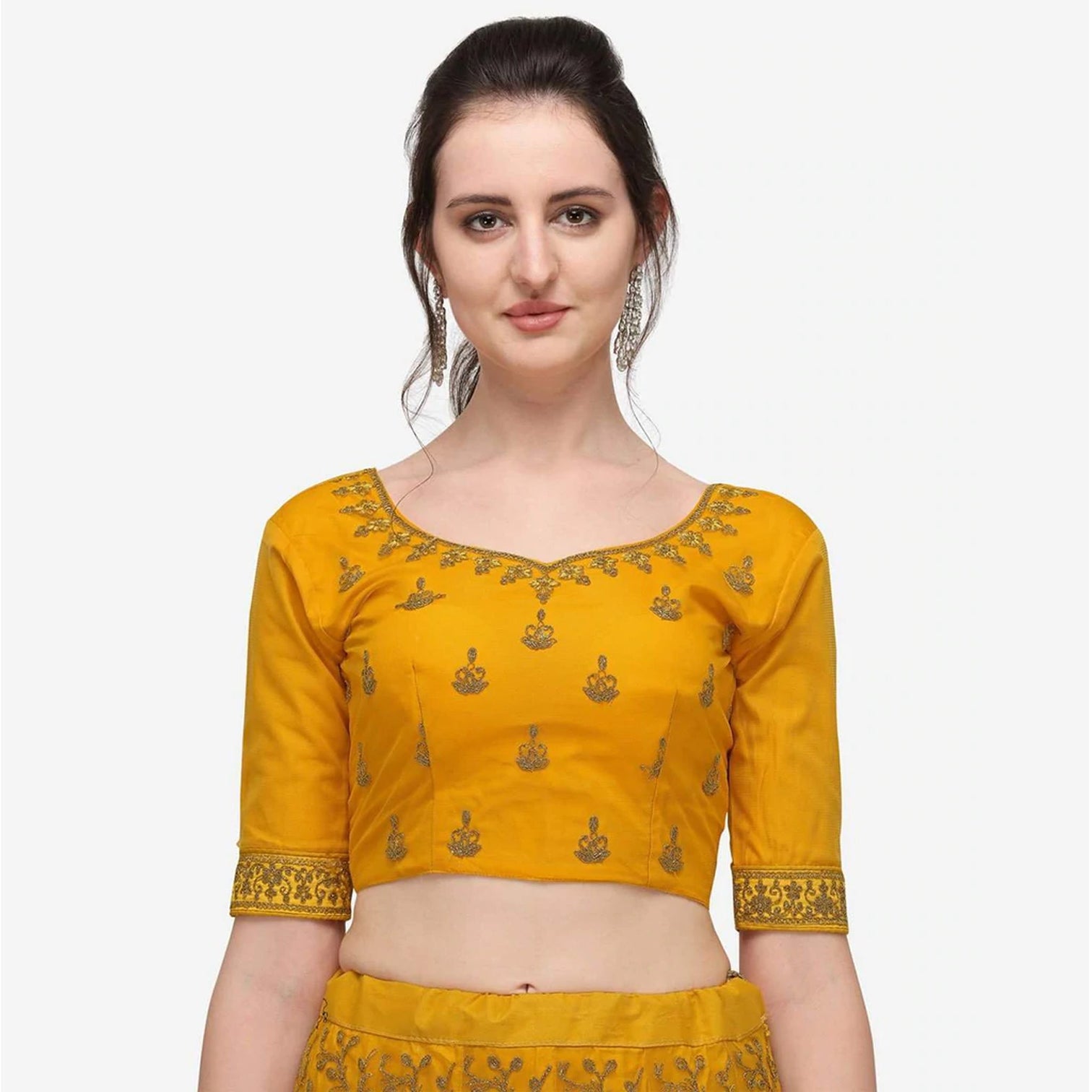 Yellow Color Lehenga Choli with Heavy Embroidery Work