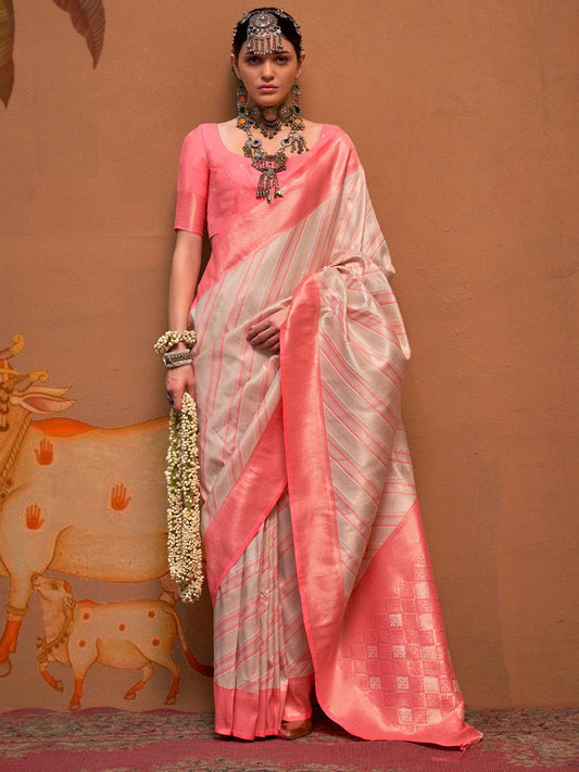 Multi Color Party Wear Silk Saree With Blouse Piece
