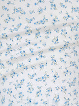 Blue Floral Ruched Girls Bodycon Dress