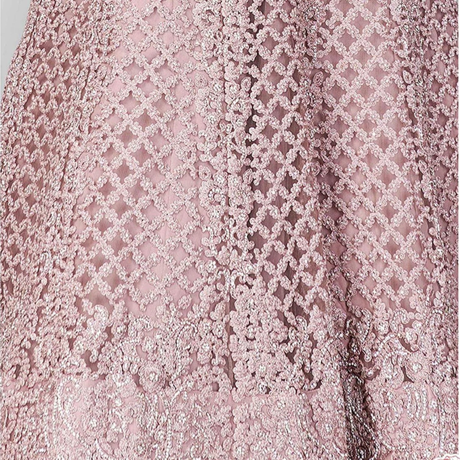 Pastel Purple Lehenga Choli in Soft Net with Thread Sequence and Zari Work
