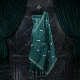 Emerald Deep Green - Pure Organza Banarasi Saree