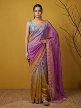 Fendy Satin Designer Saree with Gotapatti Work and Cutwork Piping Border Party Wedding Wear Saree