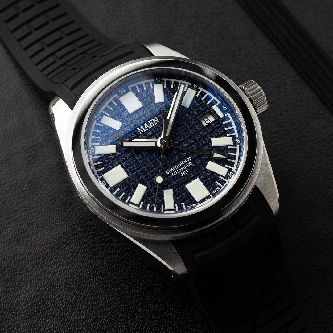 Branded Maen Greenwich 38 GMT – Blue