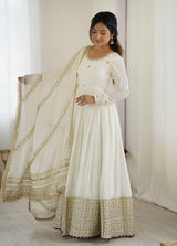 Saanjh Gown And Dupatta Set