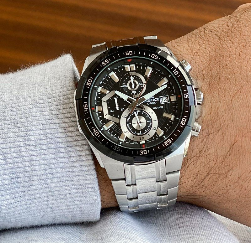 Casi o Edifice Efr539 Silver/ Black