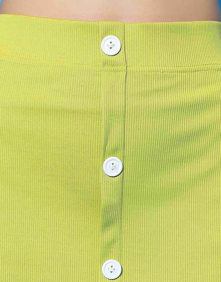 Lime Green Solid Co-Ords Set