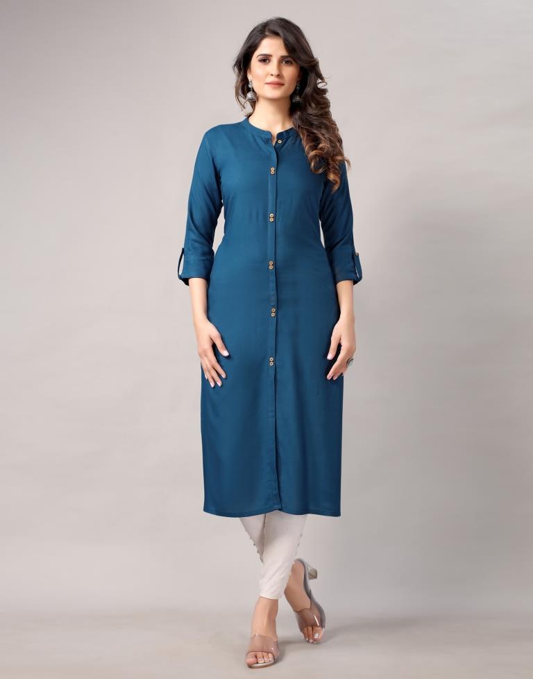 Teal Dyed Kurti