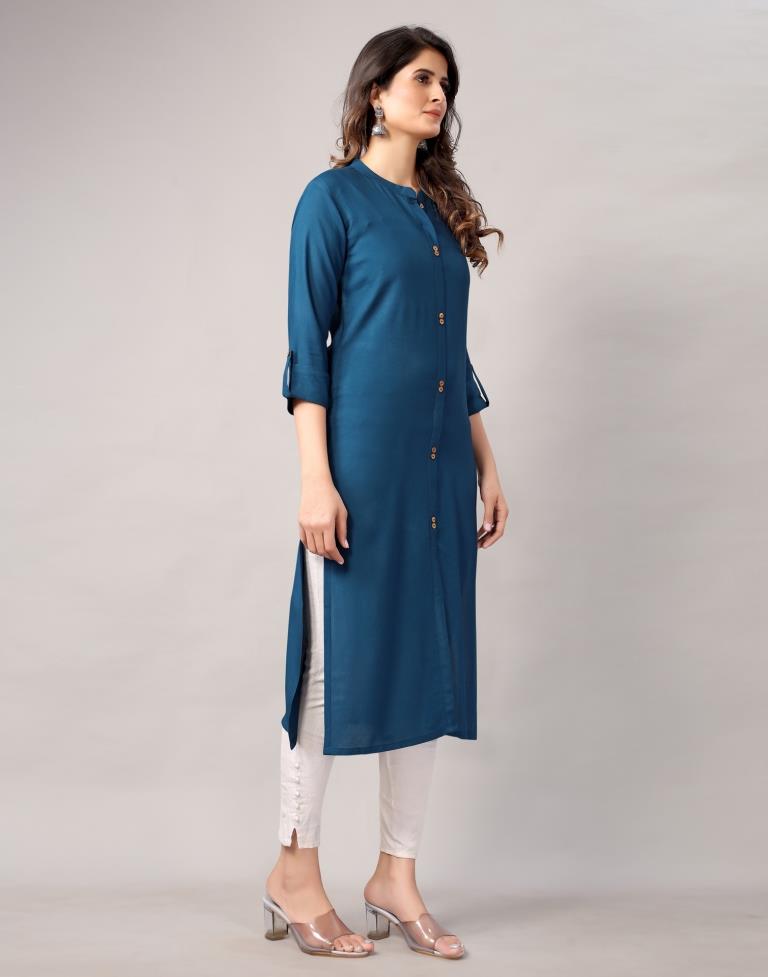 Teal Dyed Kurti