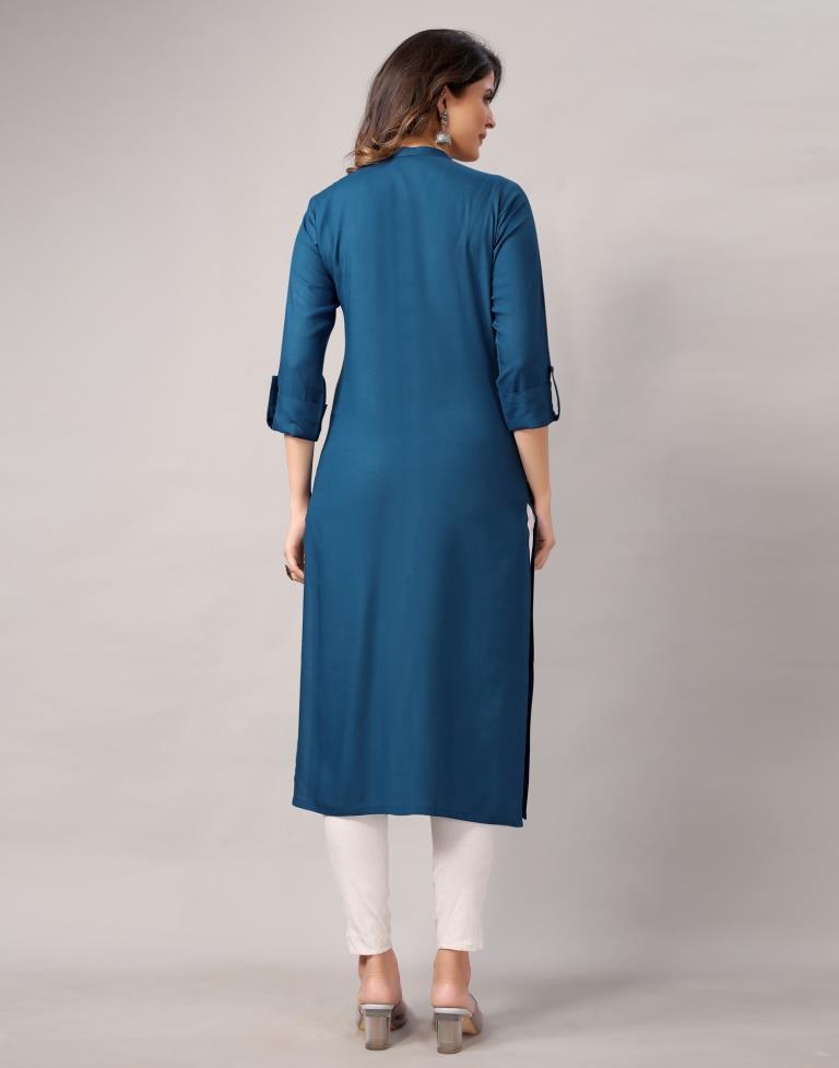 Teal Dyed Kurti