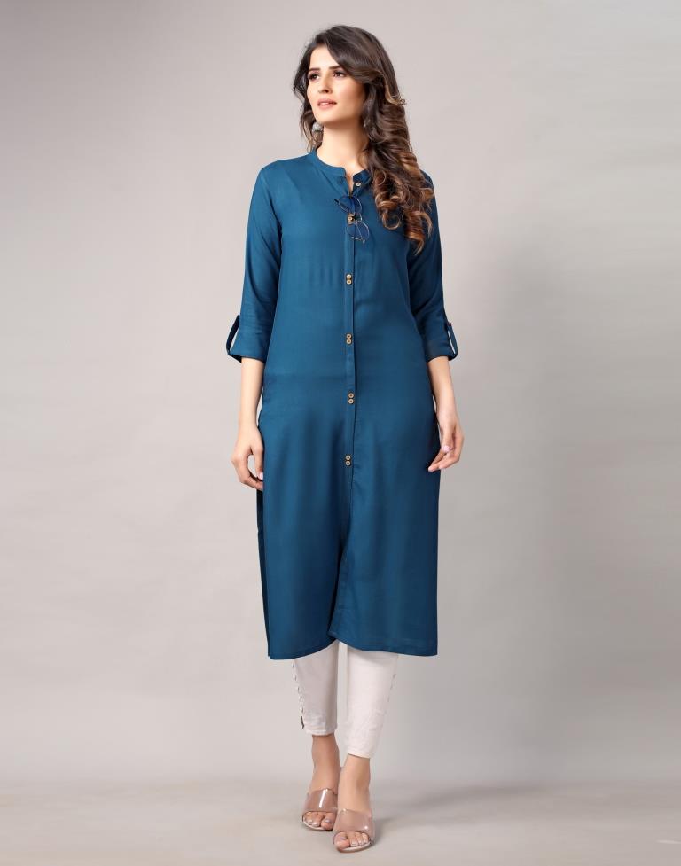 Teal Dyed Kurti