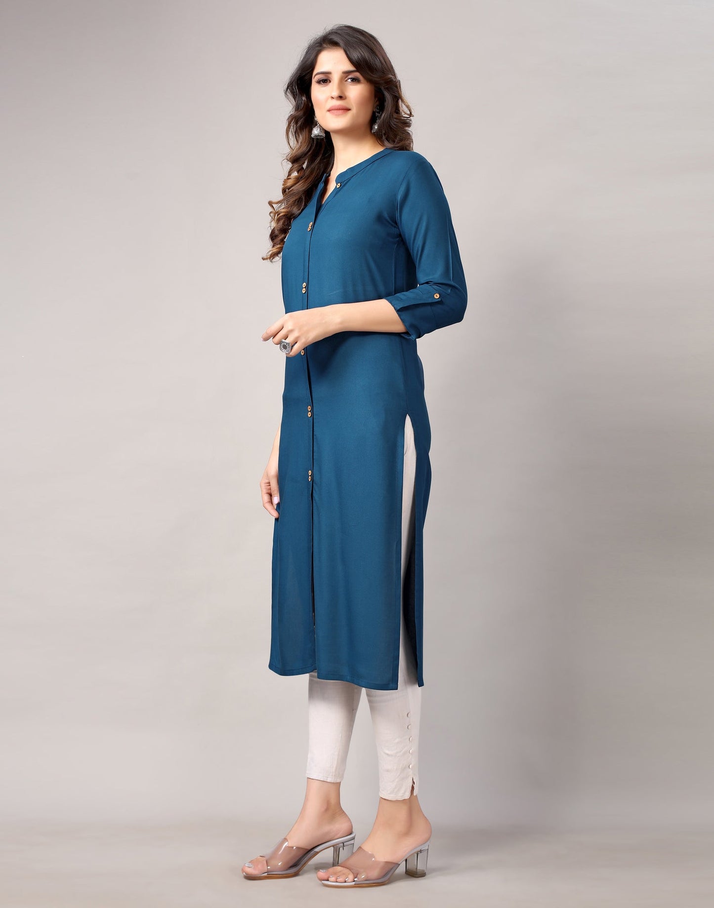 Teal Dyed Kurti