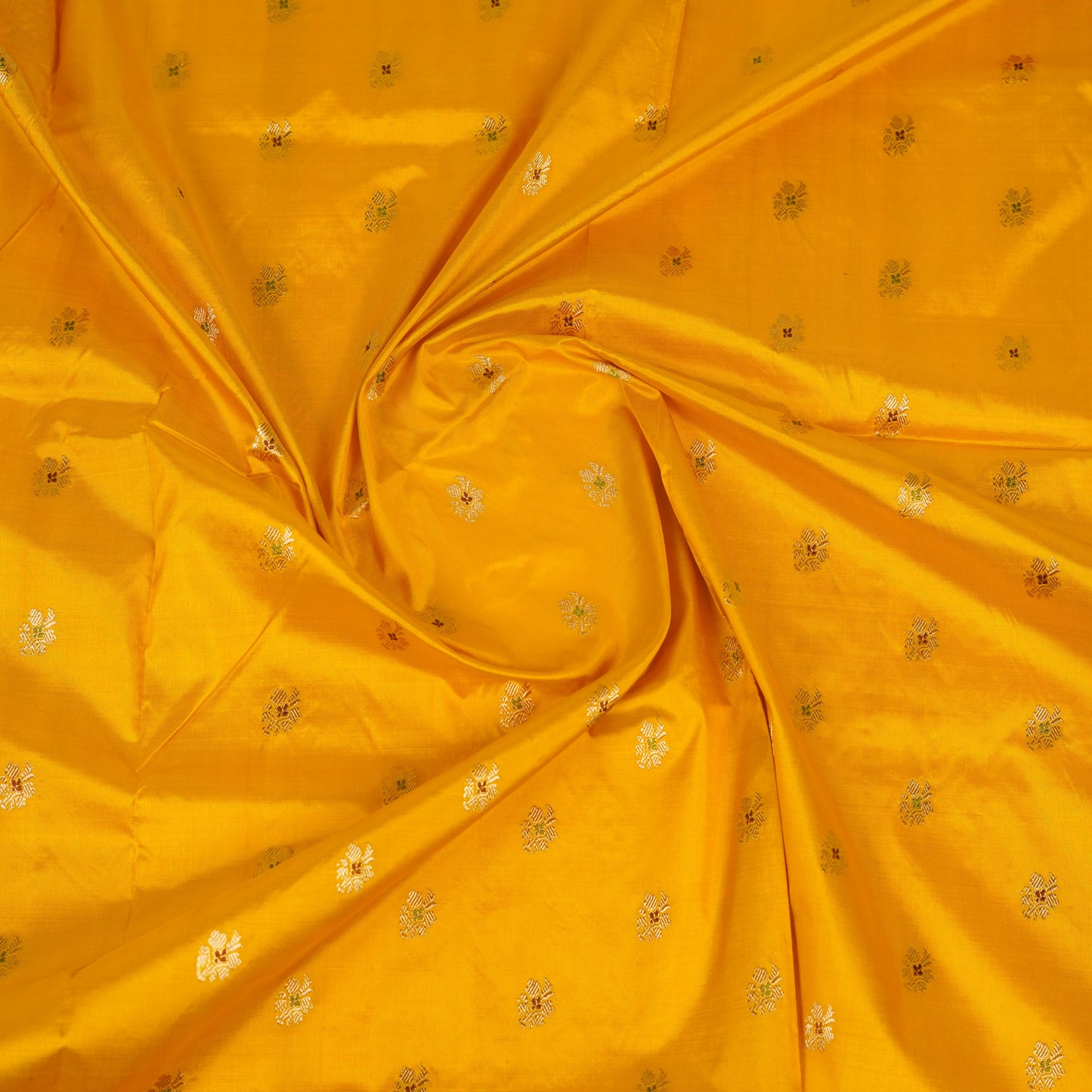 Yellow contrast with Red - Pure Soft premium Katan Silk Banarasi Saree