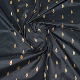 Black contrast with Red - Pure Soft premium Katan Silk Banarasi Saree