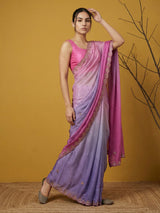 Fendy Satin Designer Saree with Gotapatti Work and Cutwork Piping Border Party Wedding Wear Saree