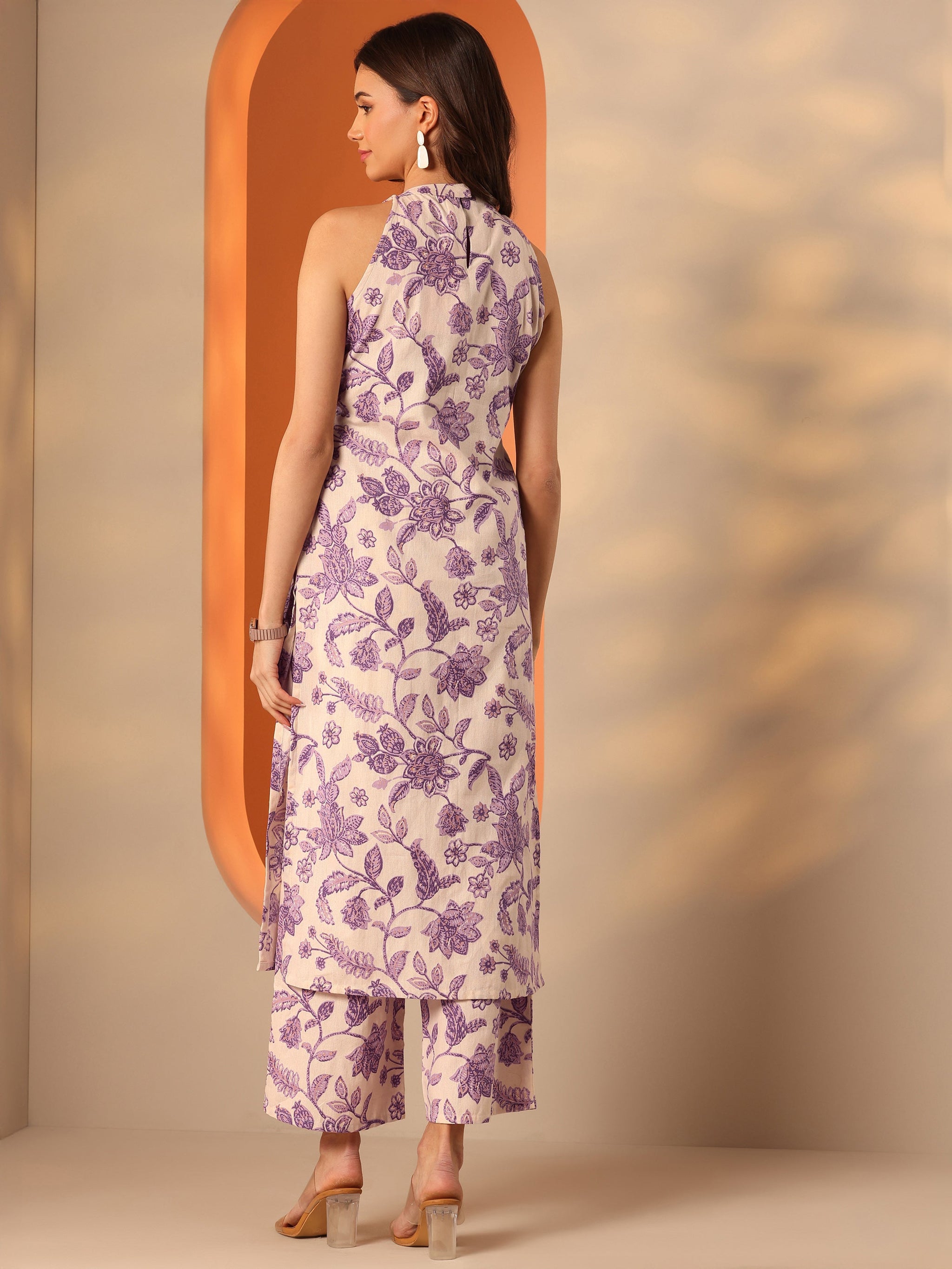 Libas Off White Printed Rayon Co-ord Sets