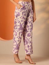 Libas Off White Printed Rayon Co-ord Sets