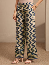 Libas Off White Printed Cotton Blend Co-Ord Set