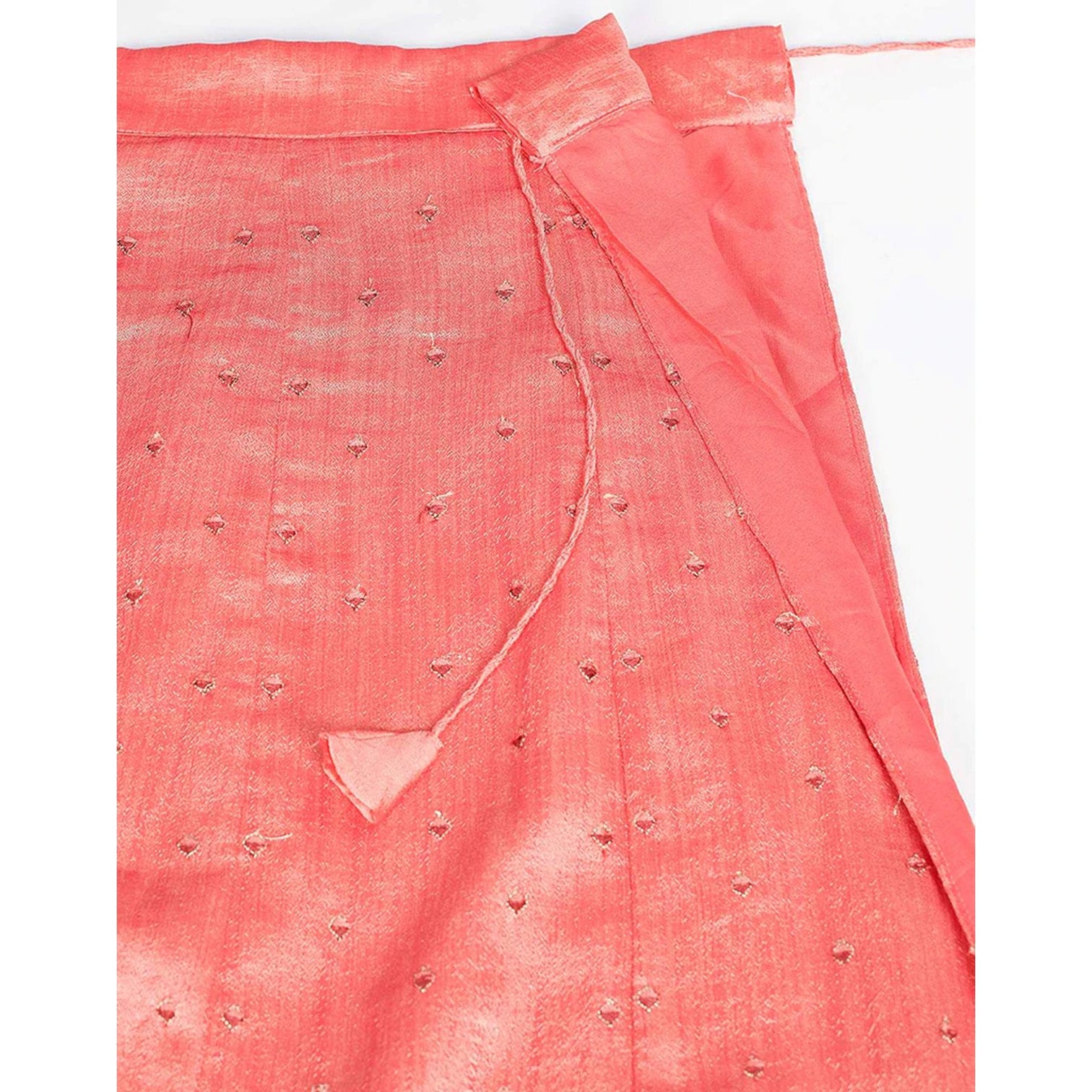Pink Daisy Gota Patti and Zari Stich Without can can work Lehenga choli
