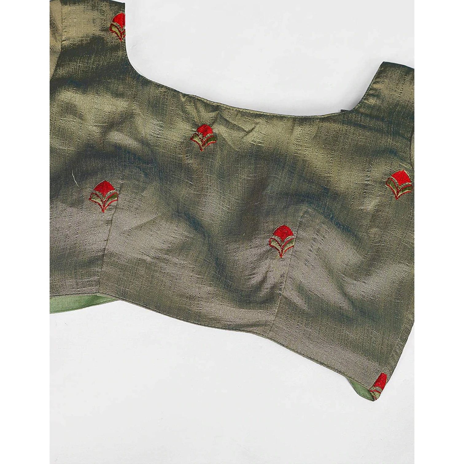 Brown Grey Gota Patti and Zari Stich Without can can work Lehenga choli