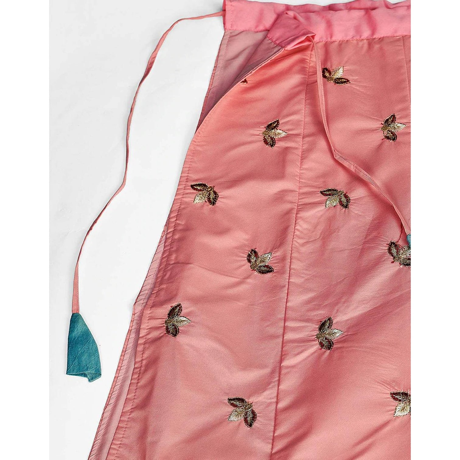 Sweet Pink Gota Patti and Zari Stich Without can can work Lehenga choli