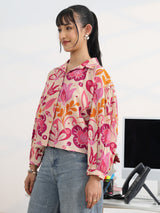 Libas Multi Printed Cotton Straight Shirt
