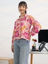 Libas Multi Printed Cotton Straight Shirt