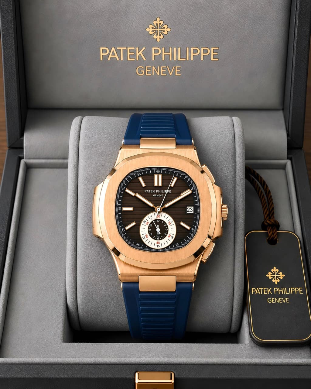 Patek Philippe Nautilus Rose Gold Blue