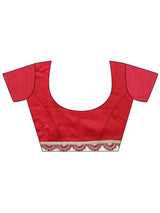 Libas Green Solid Tissue Saree With Unstitched Blouse Piece
