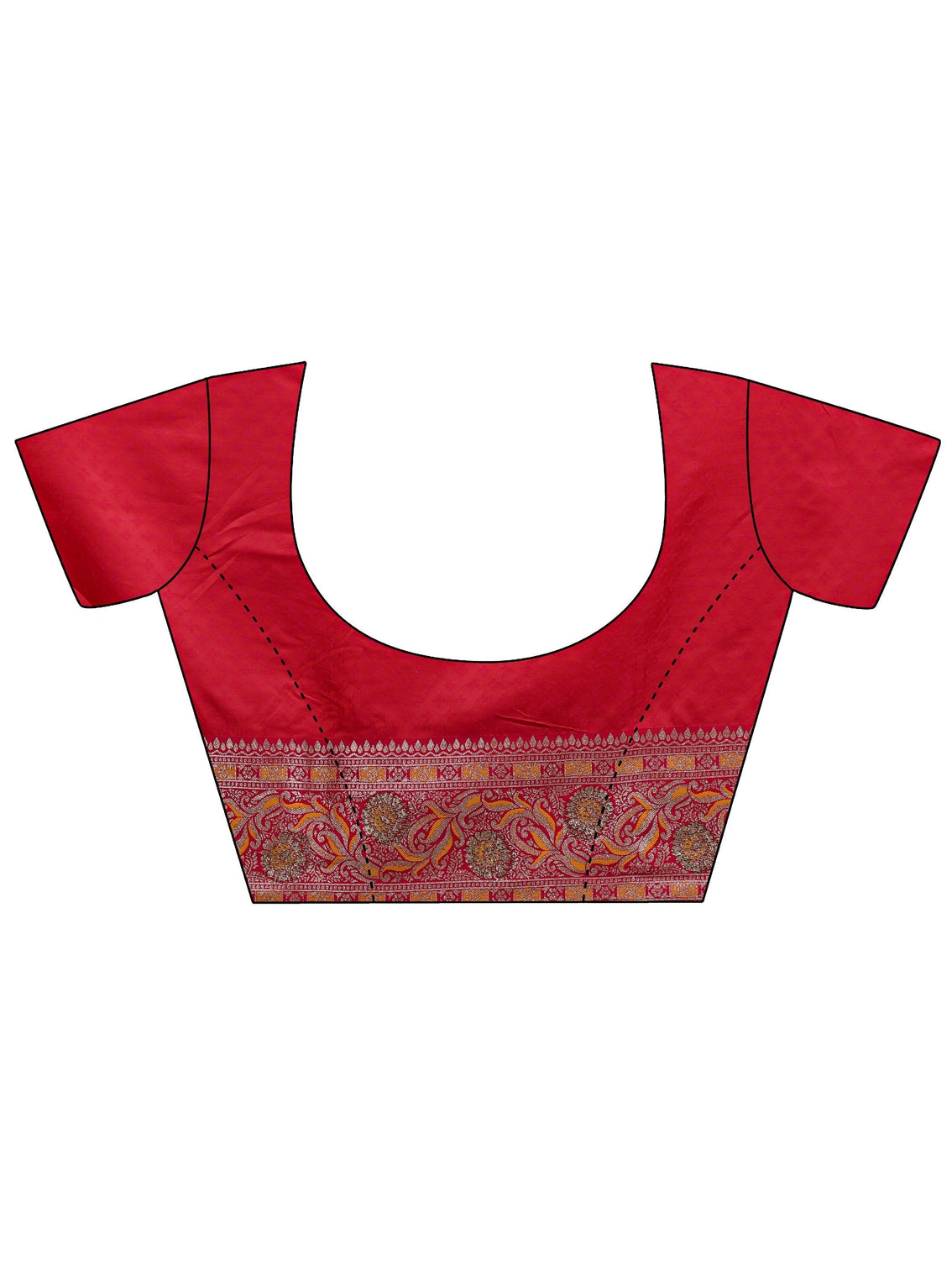 Mameraa Mustard Woven Design Silk Blend Banarasi Saree With Unstitched Blouse Piece