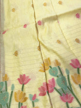 Elegant Cotton Feel Pastel Jamdani Saree