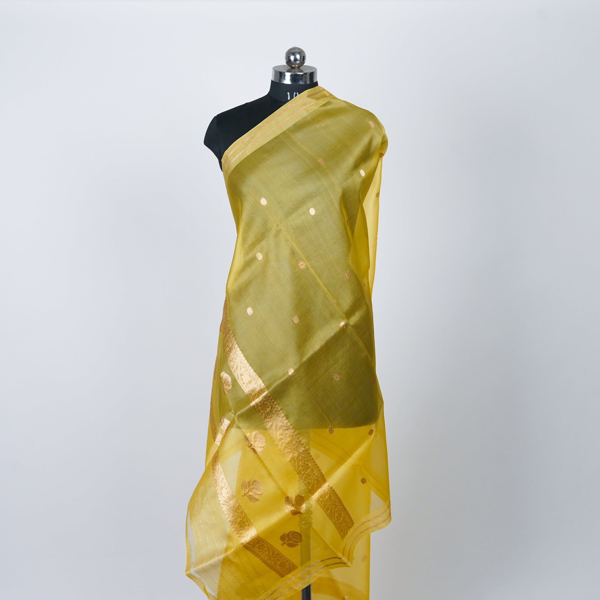 Yellow Banarasi Handloom Luxury Suit set