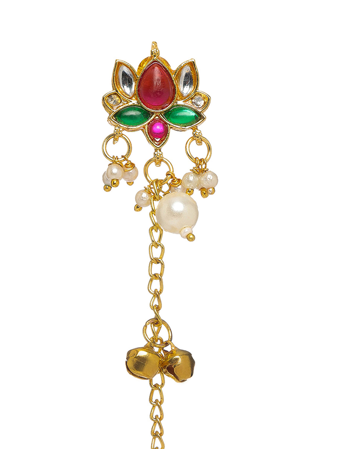 Mameraa Long Chain Kashmiri Ghungroo Earrings