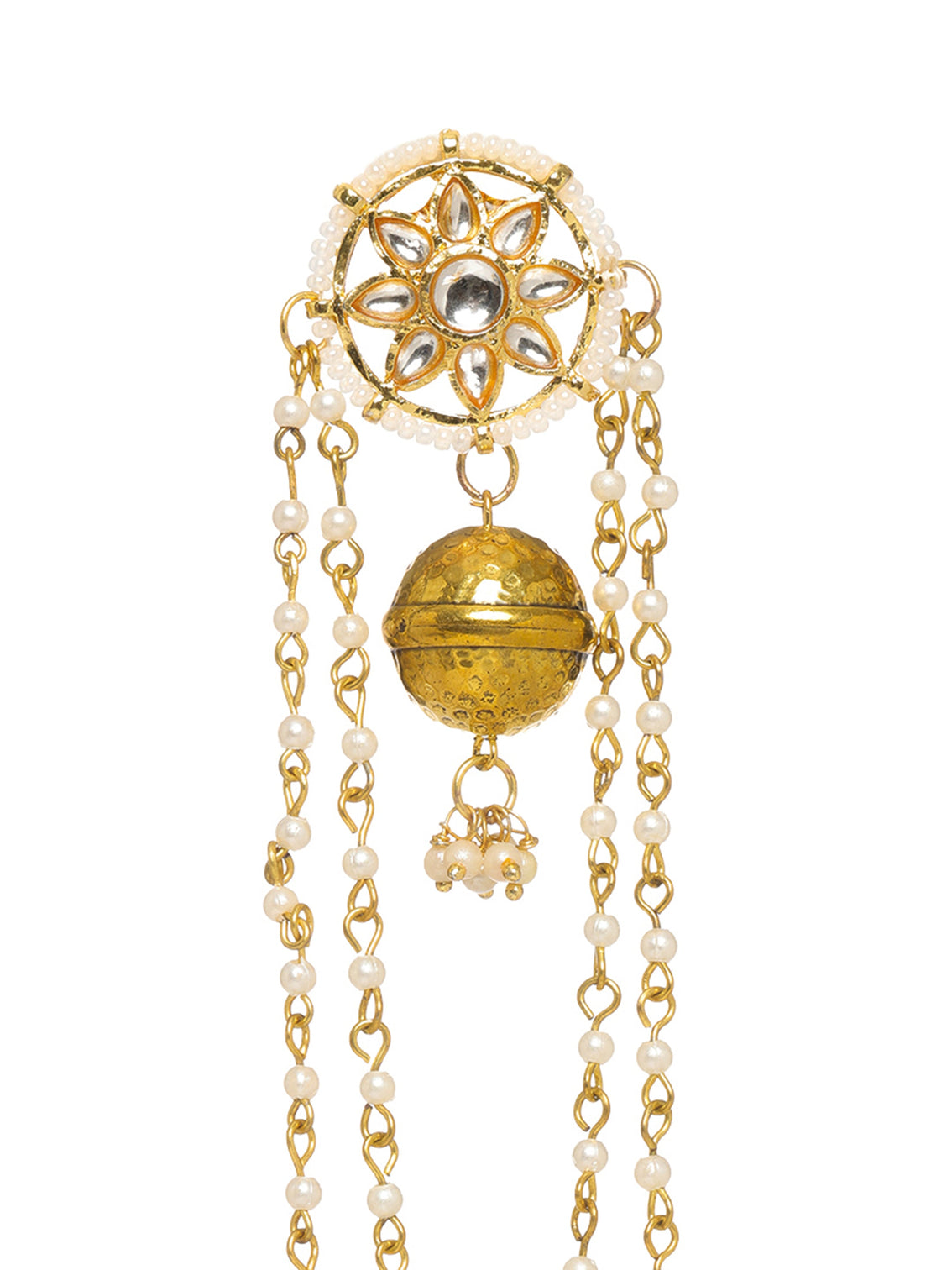 Mameraa Long Chain Kashmiri Jhumki Drops Earrings