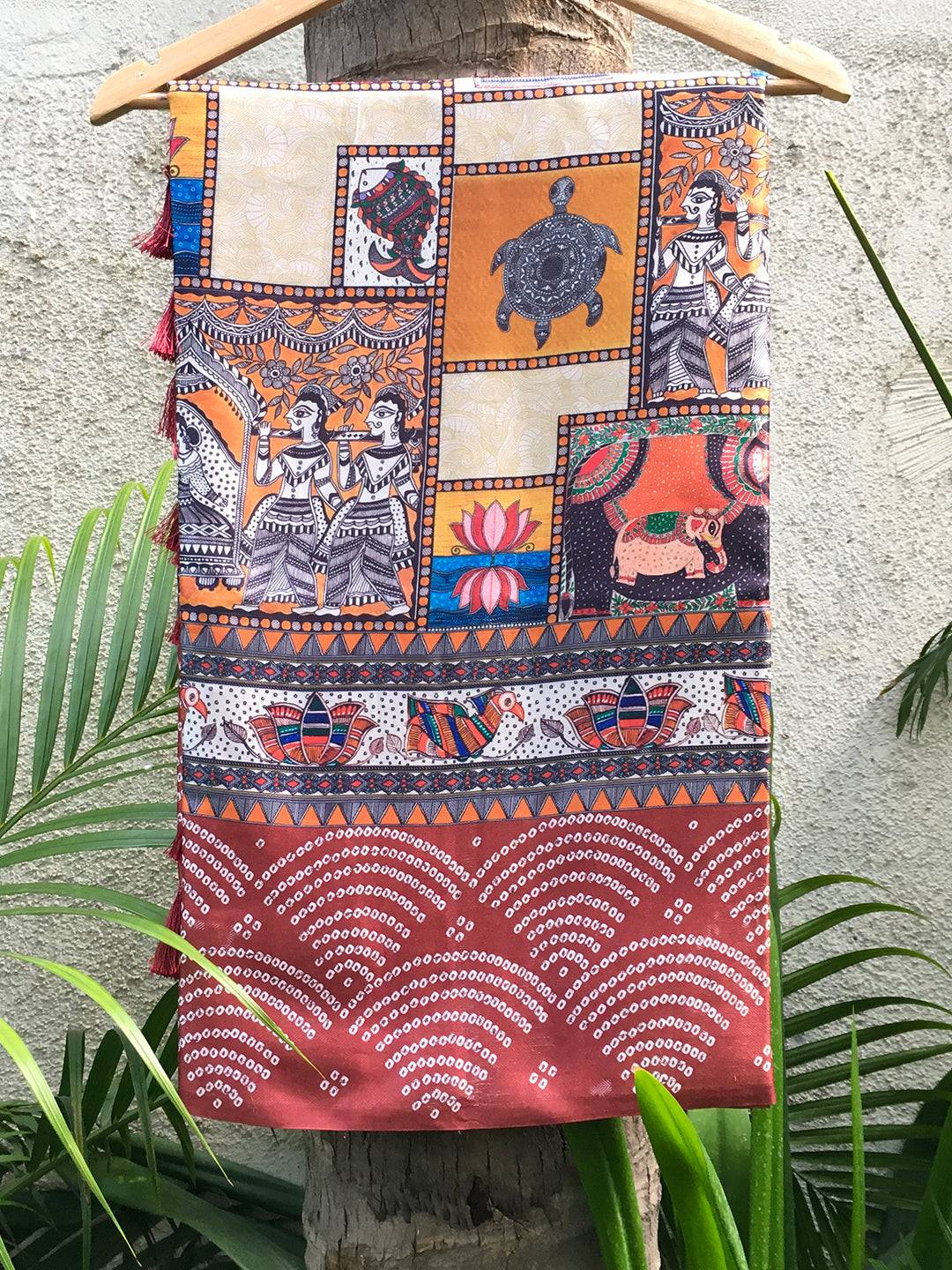 Manipuri Silk Digital Print Saree