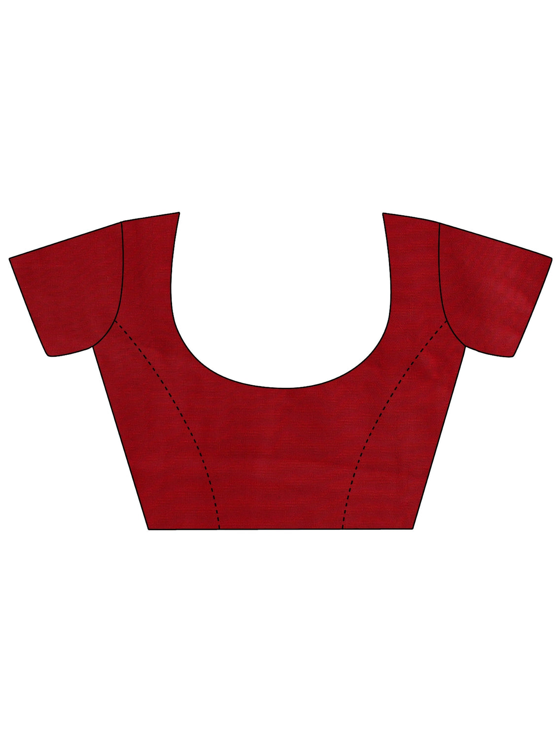 Mameraa Art Red Woven Design Satin Saree With Unstitched Blouse Piece