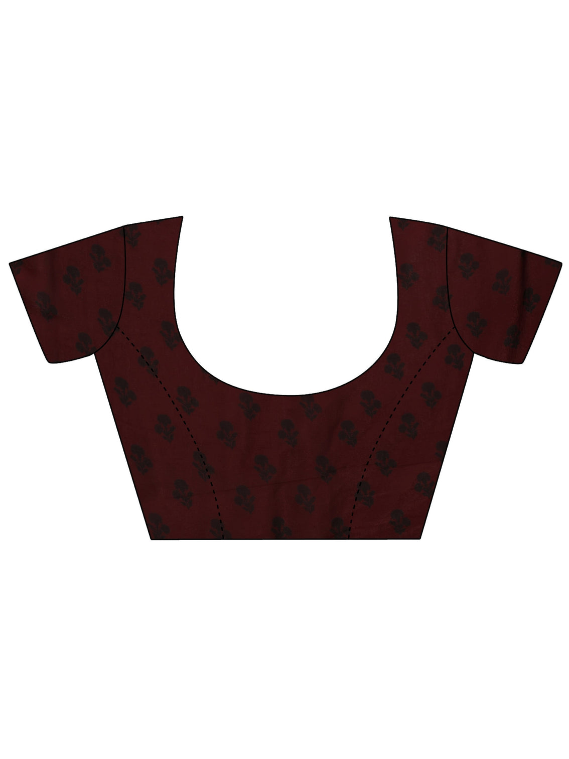 Mameraa Burgundy Embellished Tissue Saree With Unstiched Blouse Piece