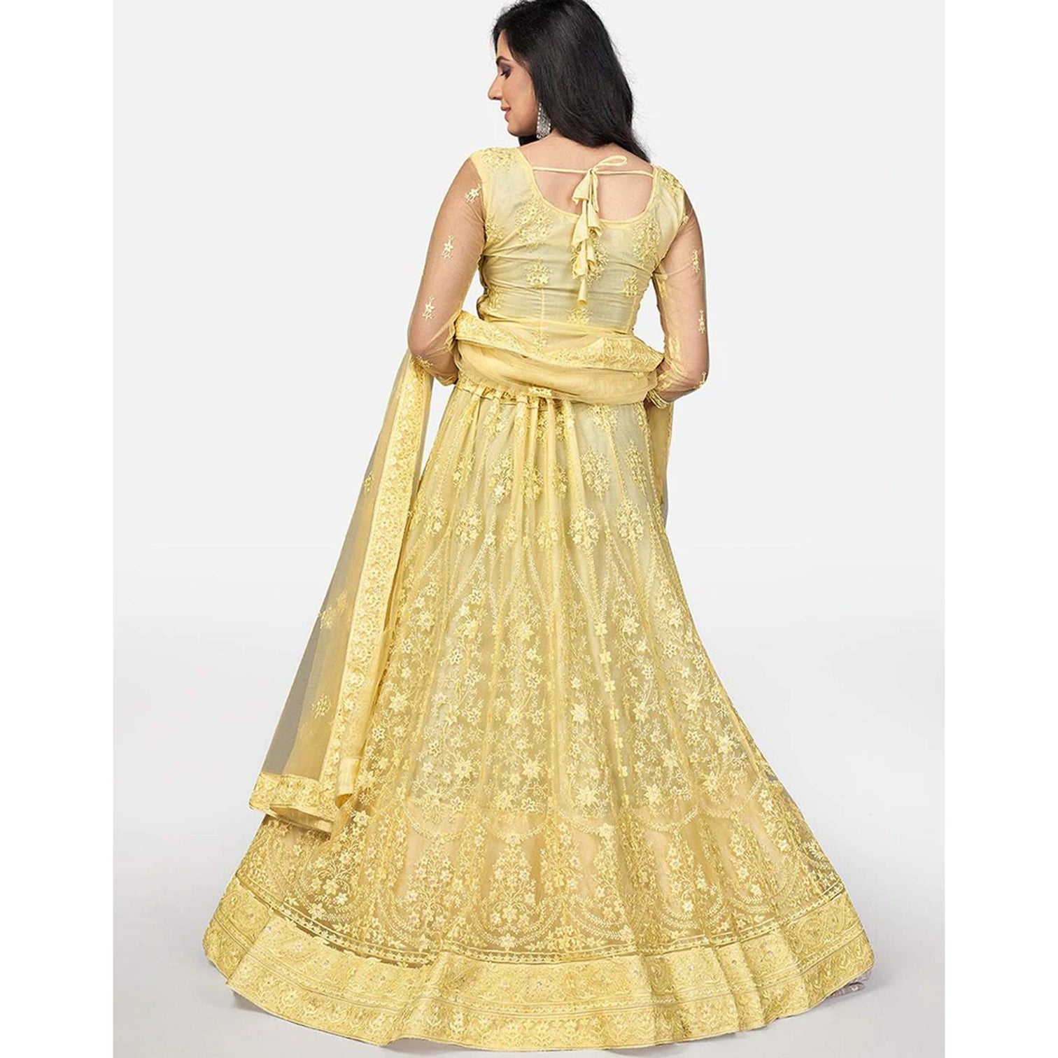 Heavy Soft Net Lehenga Choli with heavy Embroidery Work