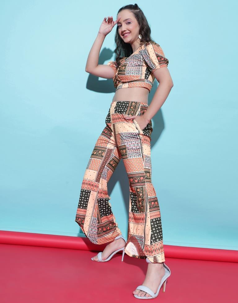 Multicoloured Printed Co-ord Set