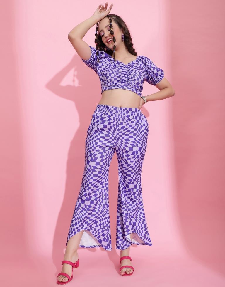 Blue Printed Co-ord Set