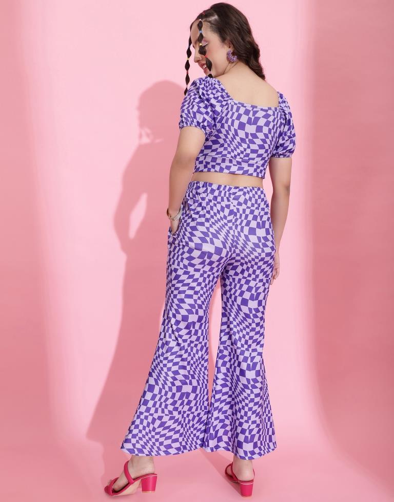 Blue Printed Co-ord Set