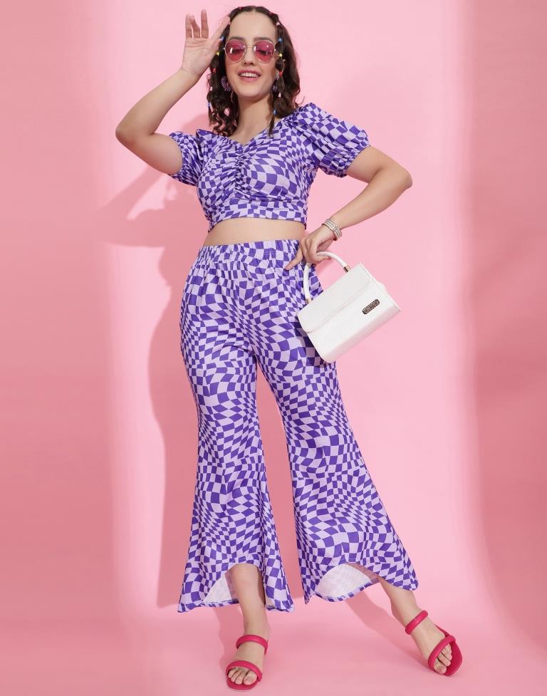 Blue Printed Co-ord Set